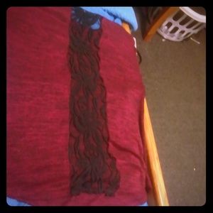 Long sleeve laced back shirt